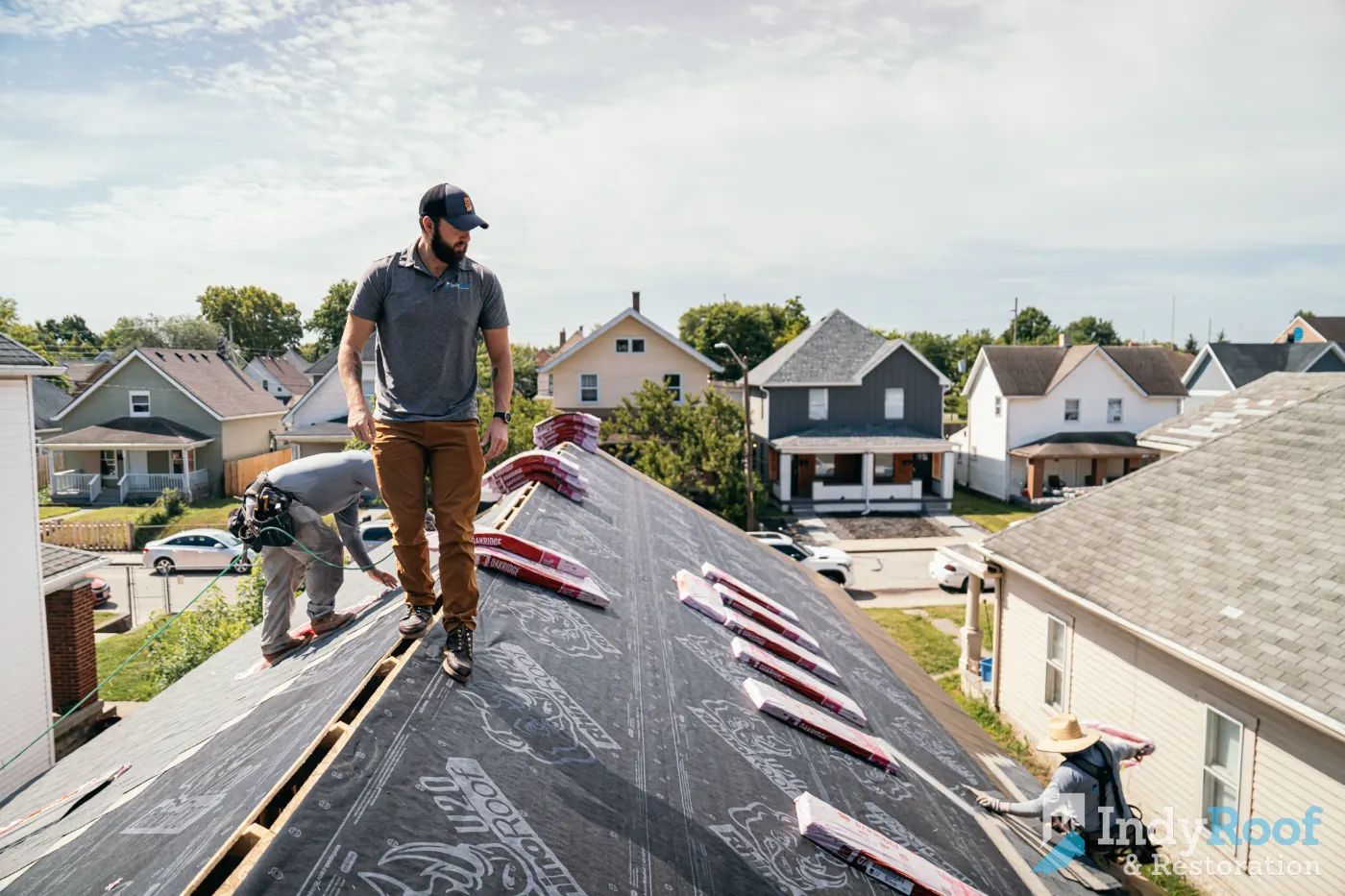 Storm damage documented on a New Point home